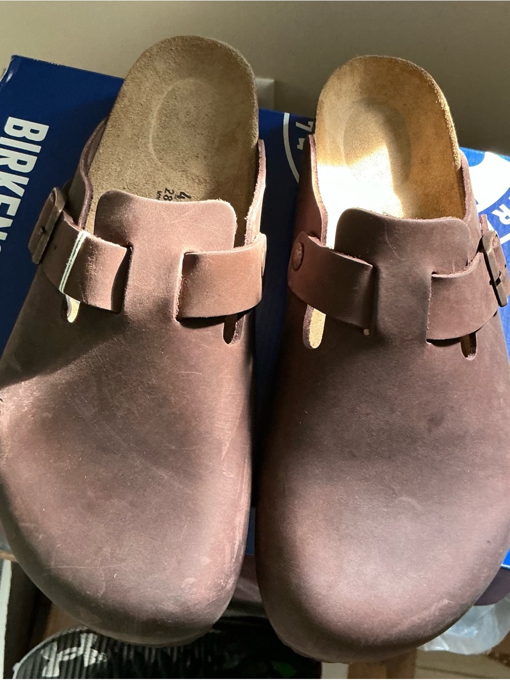 Birkenstocks Unisex Boston with Habana Oil size 43
